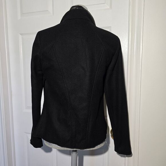 HELMUT LANG wool/leather moto jacket - Picture 5 of 9